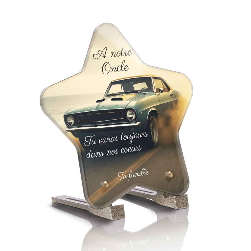 Plaque Funéraire Etoile Voiture Américaine Plaque Funéraire Etoile Voiture Américaine