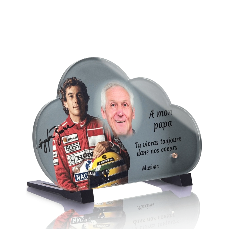 Plaque Décès Nuage Ayrton Senna