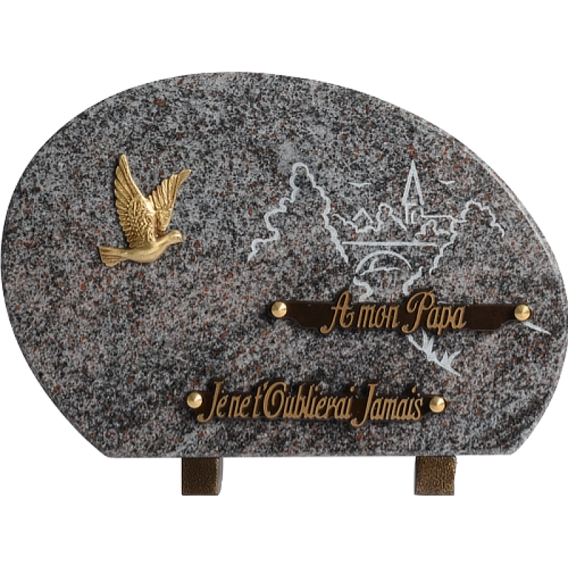 Plaque funéraire Nuage Colombe 30x20cm (Standard) Plaque funéraire Nuage Colombe 30x20cm (Standard)