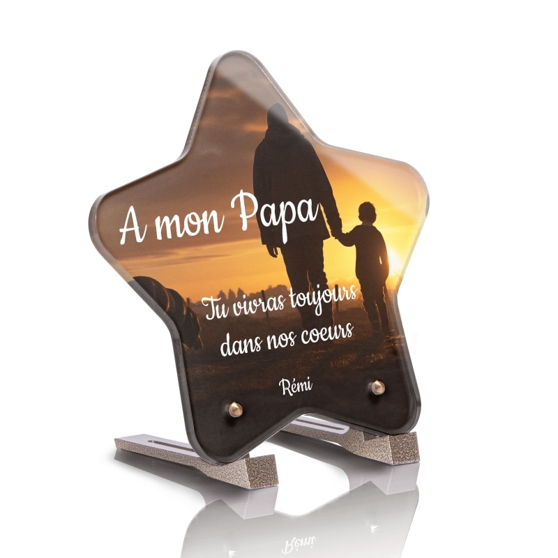 Plaque Funéraire Etoile Papa 2 Plaque Funéraire Etoile Papa 2