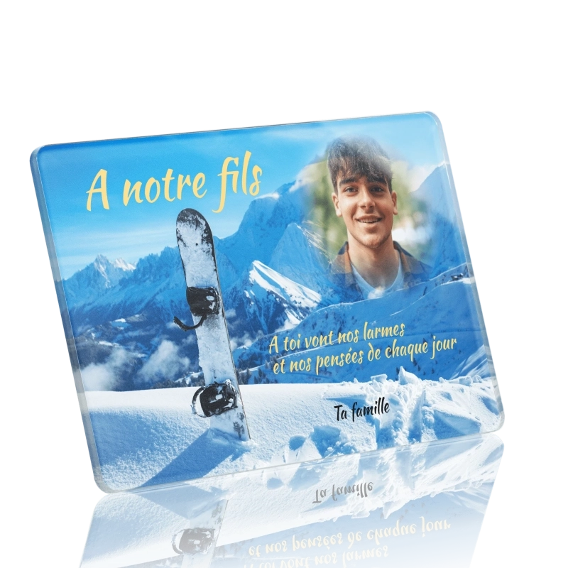 Plaque Funéraire Snowboard Plaque Funéraire Snowboard