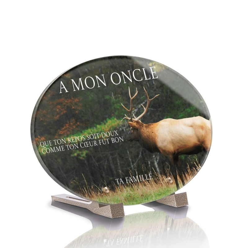 Plaque Funéraire Ovale Forêt Plaque Funéraire Ovale Forêt