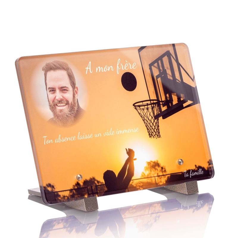 Plaque Funéraire Basketball Plaque Funéraire Basketball