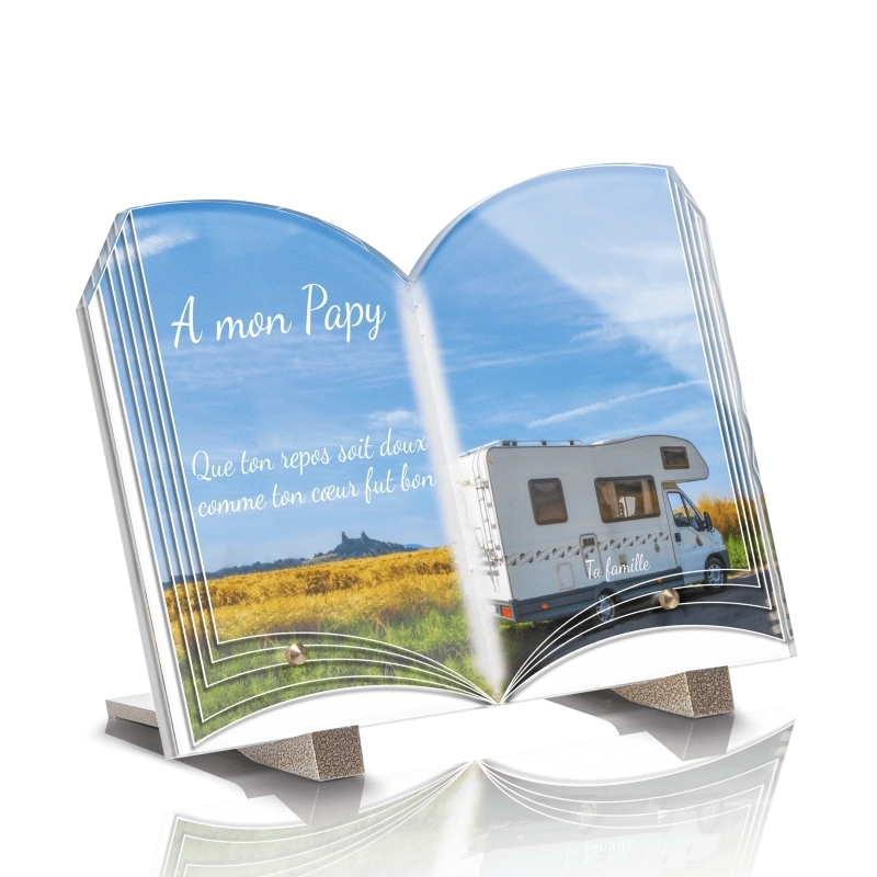 Plaque Funéraire Livre Camping Car 5 Plaque Funéraire Livre Camping Car 5