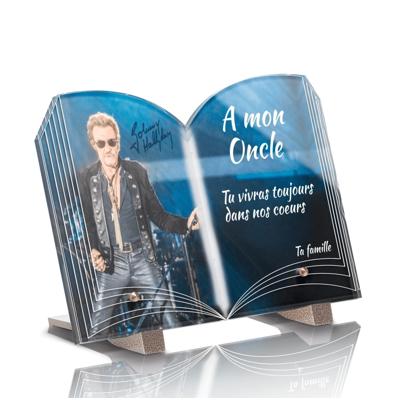 Plaque Funéraire Livre Johnny Hallyday 2 Plaque Funéraire Livre Johnny Hallyday 2