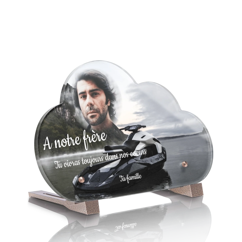 Plaque Funéraire Originale Nuage Jetski Plaque Funéraire Originale Nuage Jetski