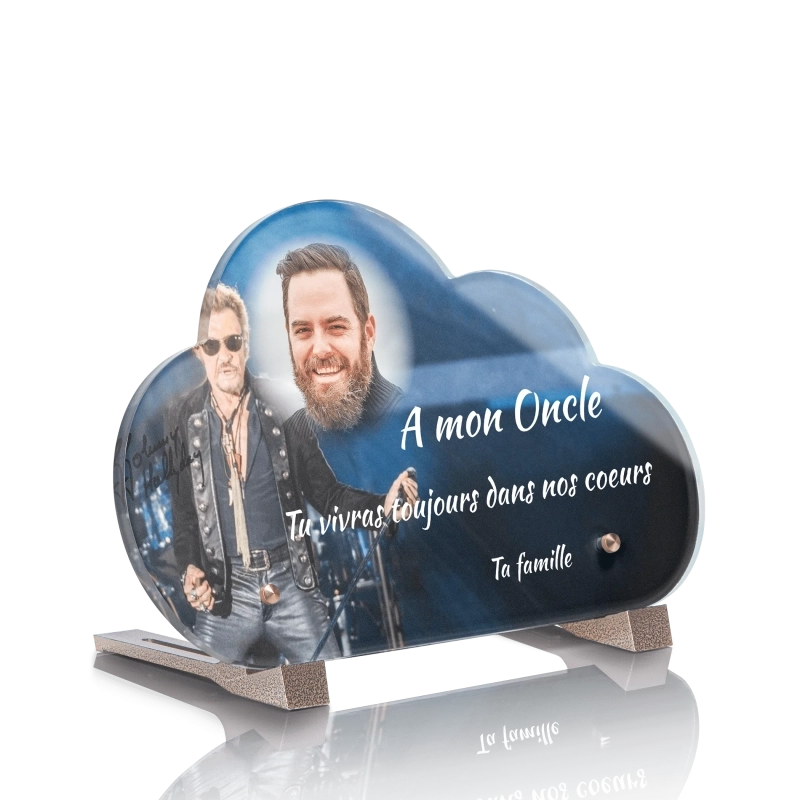 Plaque Funéraire Nuage Johnny Hallyday 2 Plaque Funéraire Nuage Johnny Hallyday 2