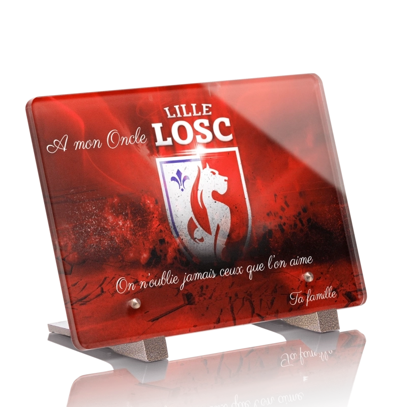 Plaque Funéraire Foot LOSC Lille