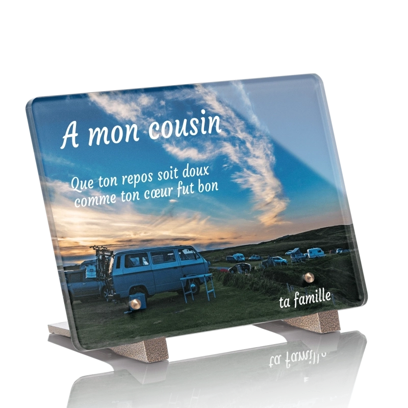 Plaque Funéraire Camping Car 2