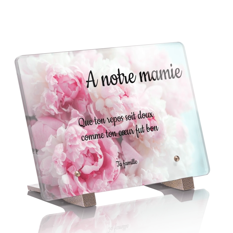 Plaque Funéraire Pivoine Plaque Funéraire Pivoine