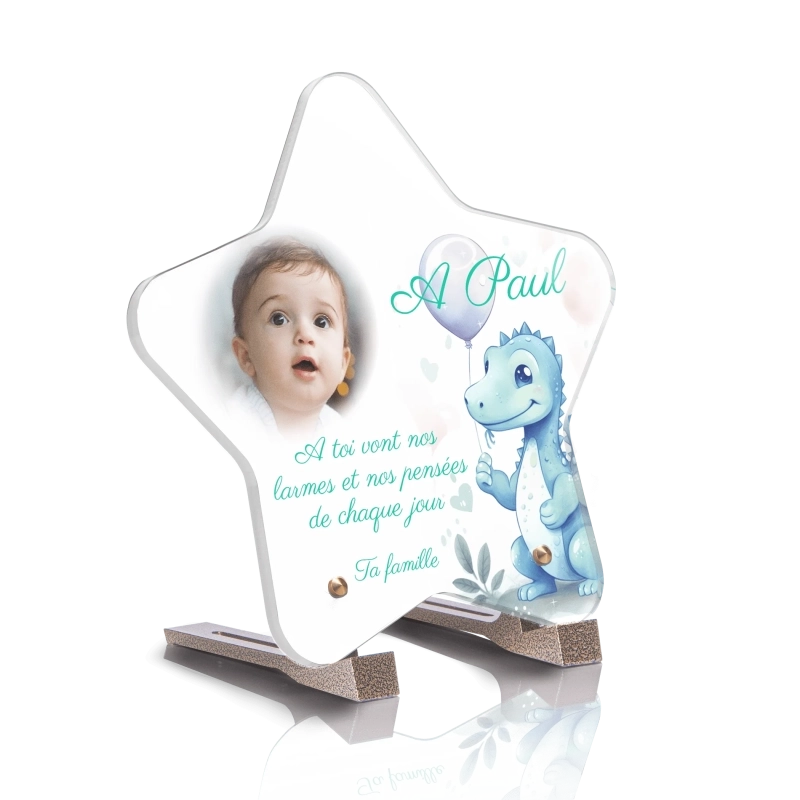Plaque Funéraire Etoile Enfant Dinosaure Plaque Funéraire Etoile Enfant Dinosaure