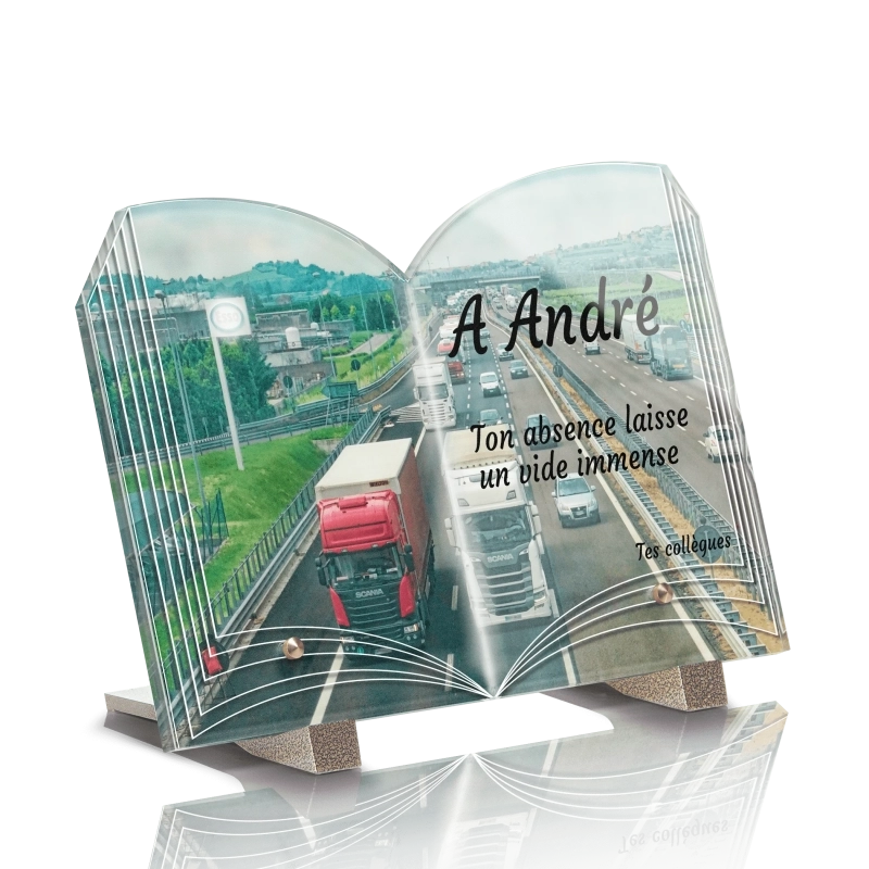 Plaque Funéraire Livre Routier