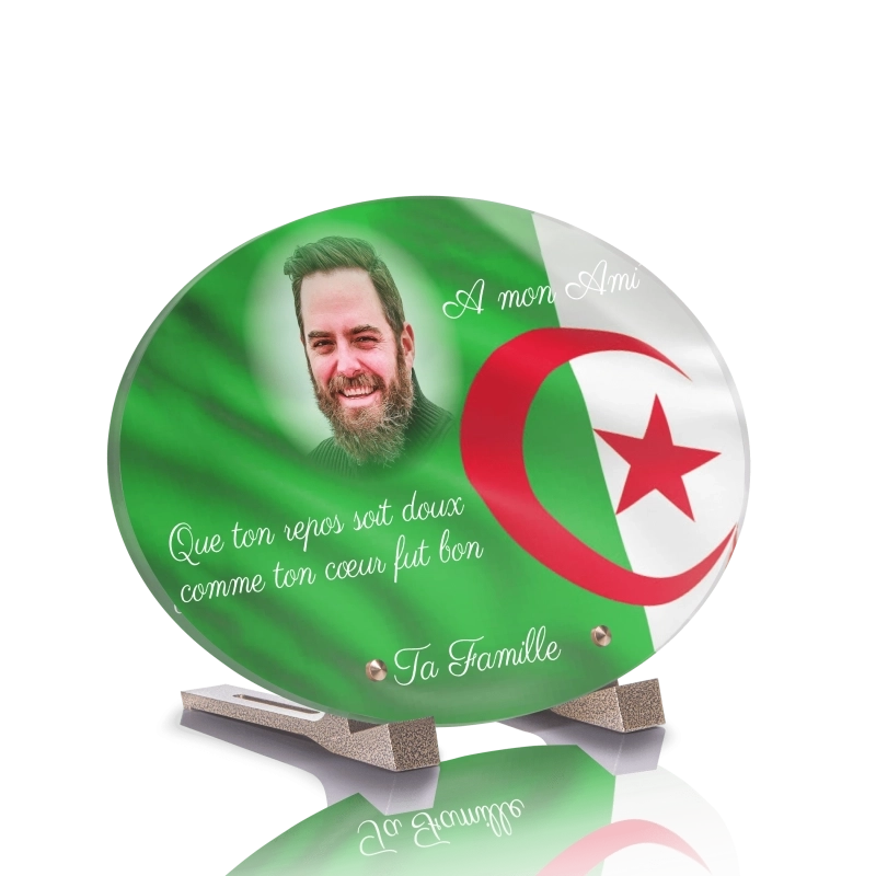 Plaque Funéraire Ovale Algérie