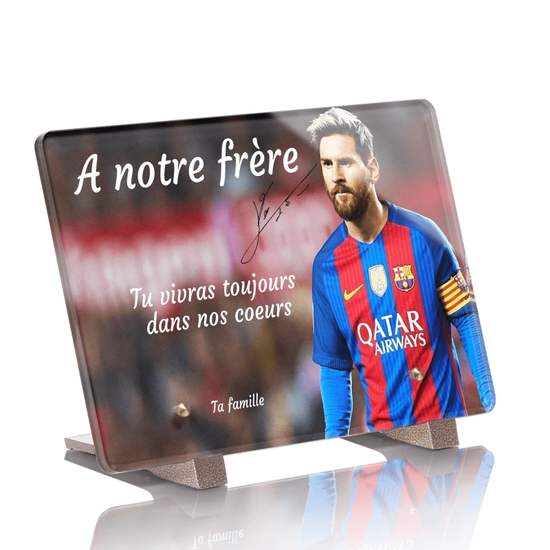 Plaque pour Tombe Lionel Messi