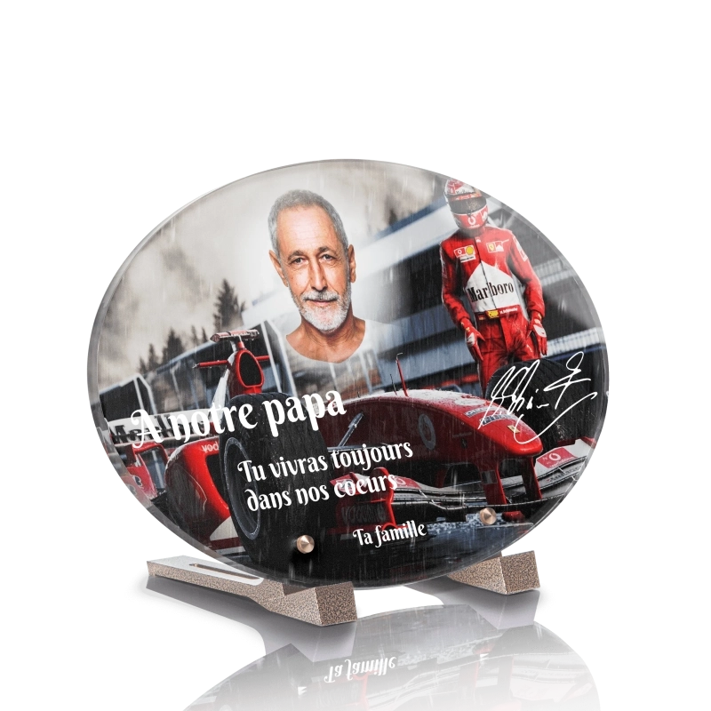 Plaque Funéraire Ovale Michael Schumacher Plaque Funéraire Ovale Michael Schumacher